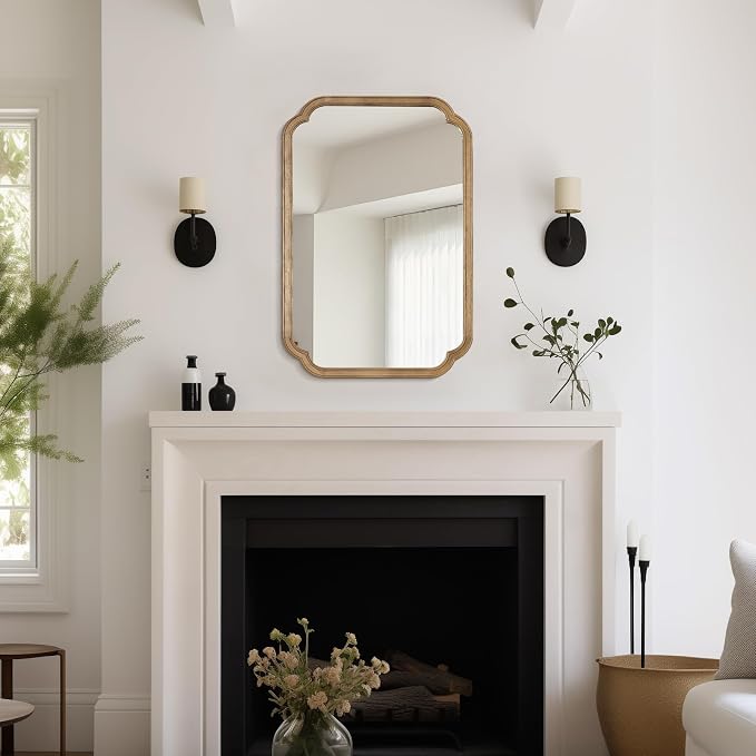 WallBeyond 24" x 36" Rounded Corner Arch Wall Mirror - Image 4