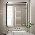 30X36 Inch LED Mirror for Bathroom, Large Wall Mounted Makeup Mirror, Dimmable by FTOTI
