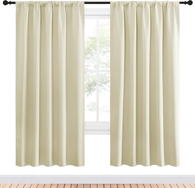 NICETOWN Living Room Curtains, Home Decorations Thermal Insulated Solid Rod - Image 2