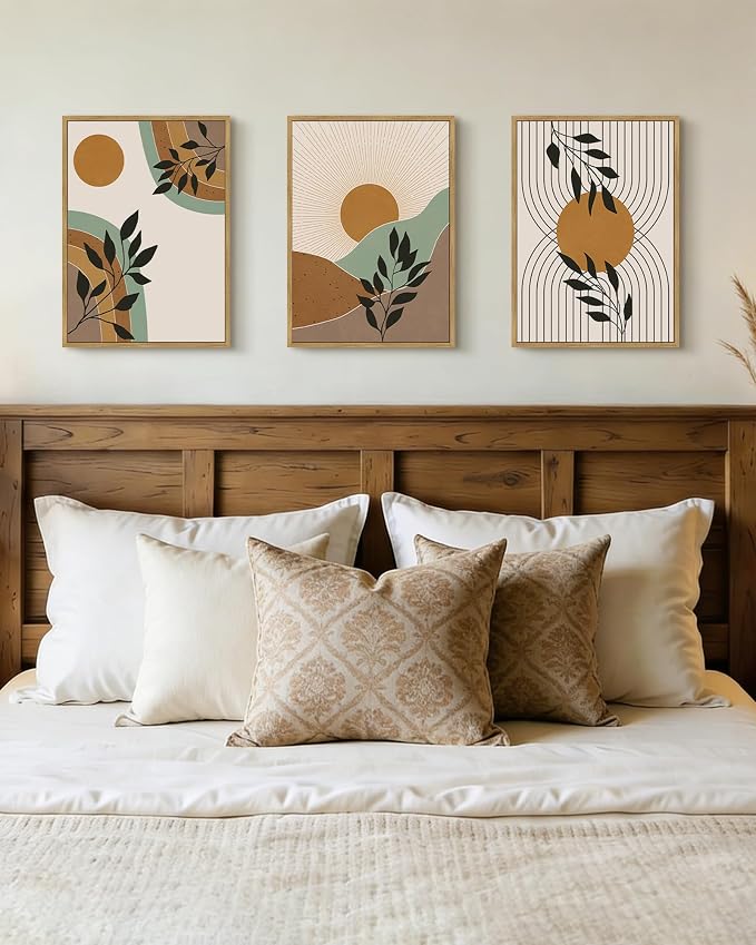PHOPAGO Boho Wall Art Sage Plant Botanical Framed Wall Printing 11x14in - Image 5