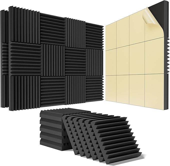 24 Pack Sound Proof Foam Panels by HEMRLY