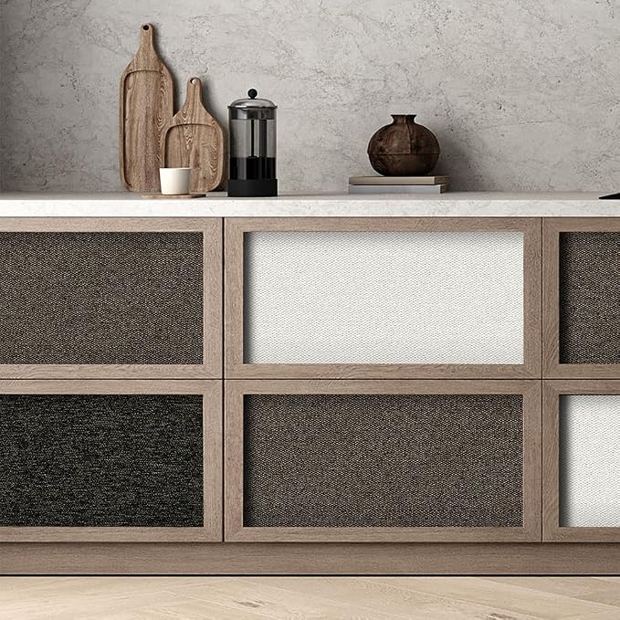 SHUFA Brown Cotton-Like Textured Grasscloth Wallpaper Matte Thick Real Woven - Image 5