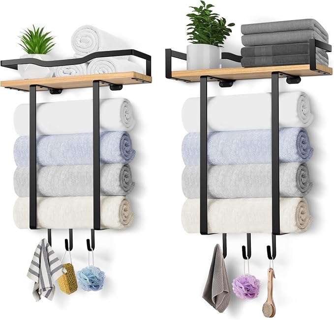Towel Racks for Bathroom, Wall Mounted Towel Rack for Bathroom, Wall Towel Rack - Image 5