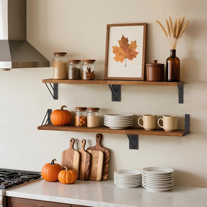 BAYKA Wall Shelves for Bedroom Decor, Floating Shelves for Wall, Display - Image 8
