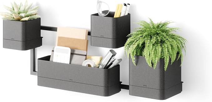 Umbra Cubiko Wall Planter with 4 Lightweight and Durable Pots - Image 8