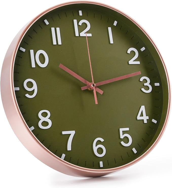 Wall Clock Modern Simple Quartz Decorative Clock Non-Ticking Silent Battery - Image 3