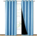 NICETOWN 100% Blackout Curtains 84 inches Long, 52 inches Wide, Pair of Energy by NICETOWN