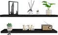 BGMG Wood Floating Shelves for Wall 42 inch Set of 2, Solid Wood Wall Mount by BGMG
