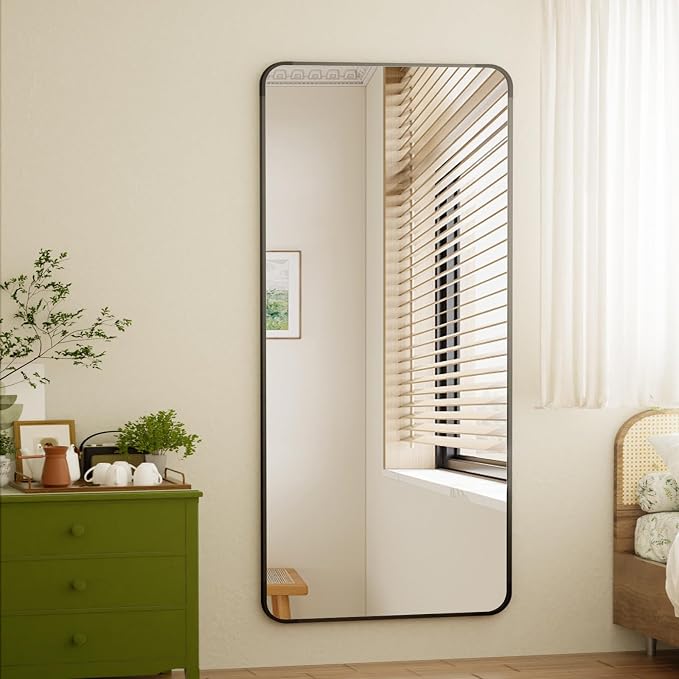 BEAUTYPEAK Black Full Length Mirror, Suitable - Image 6
