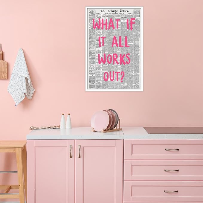 Liyark Retro Trendy Newspaper Canvas Wall Art - Image 4