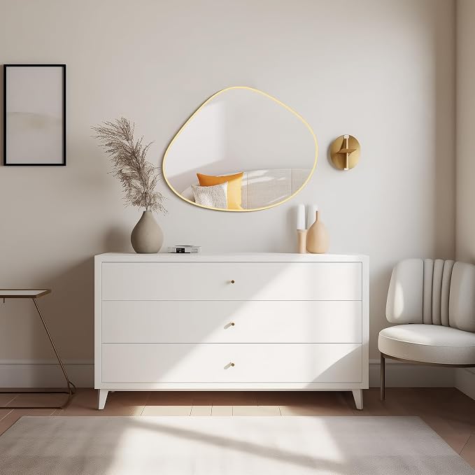WallBeyond Asymmetrical Mirror, Irregular Wall Mirror - Image 4
