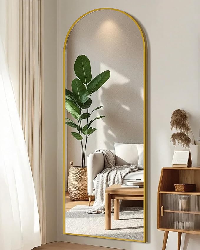 59"x16" Floor Mirror Full Length, Arched Full Length Mirror - Image 2