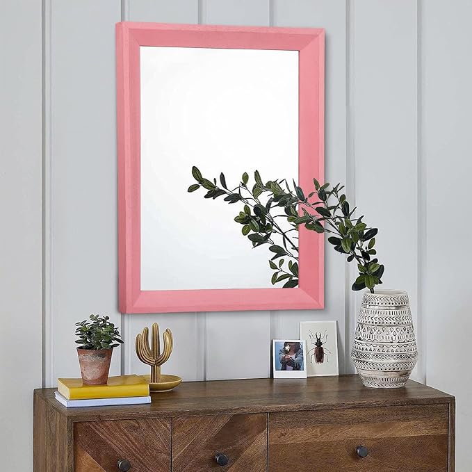 AAZZKANG Rectangle Mirror with Wood Frame Modern Farmhouse Wall Mirrors Decor - Image 3
