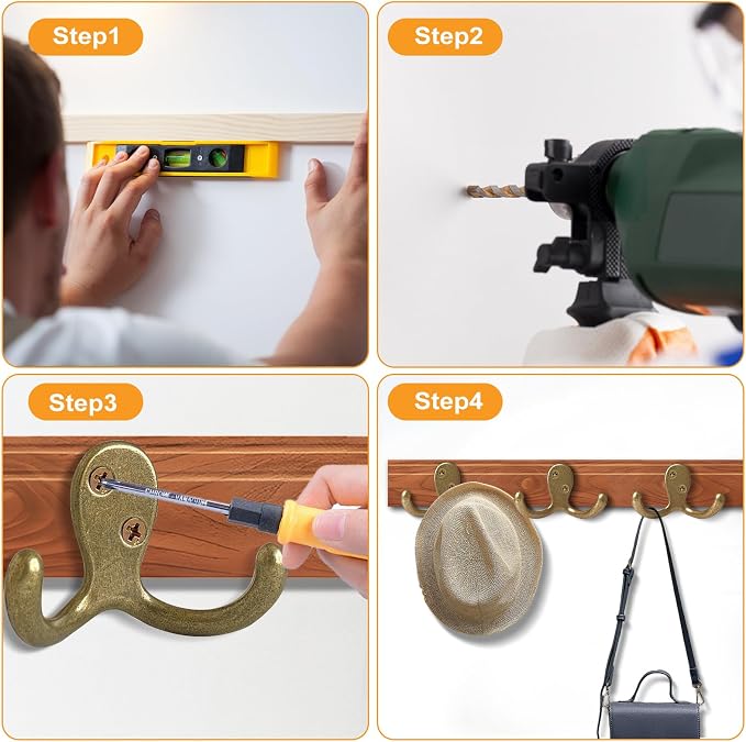 CBWLWJ 25 Pack Coat Hooks Wall Hooks - Image 7