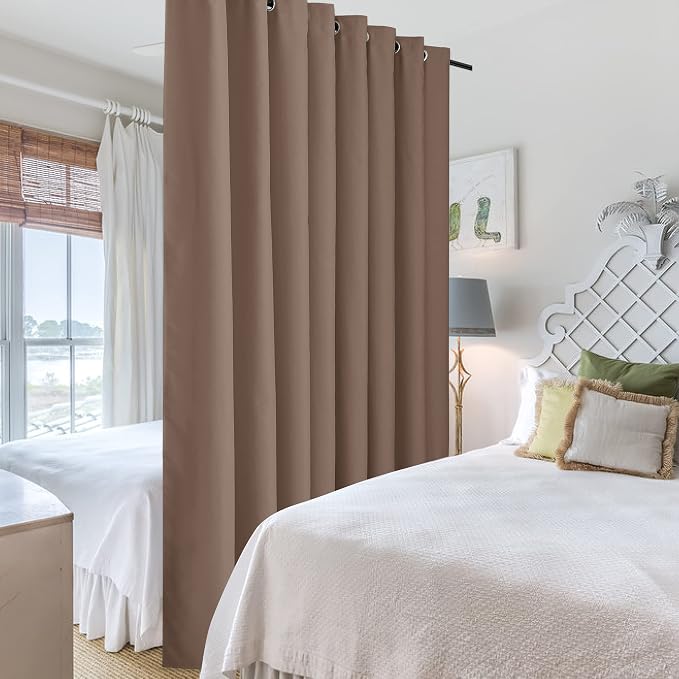 RYB HOME Bedroom Room Divider Curtain Screen Curtain - Image 4