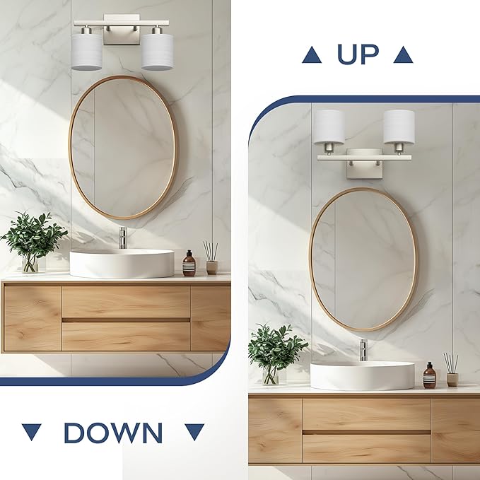 PARTPHONER Bathroom Light Fixtures, Bathroom Lighting Fixtures Over Mirror - Image 7