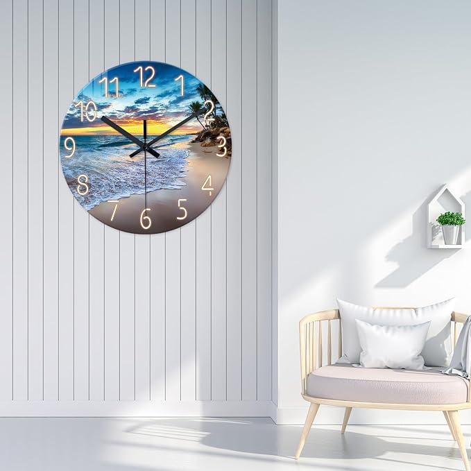 24 Inch Glass Large Wall Clocks - Image 3