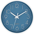 Foxtop Small 8 Inch Wall Clock Silent Non-Ticking Battery Operated Quartz Round by Foxtop