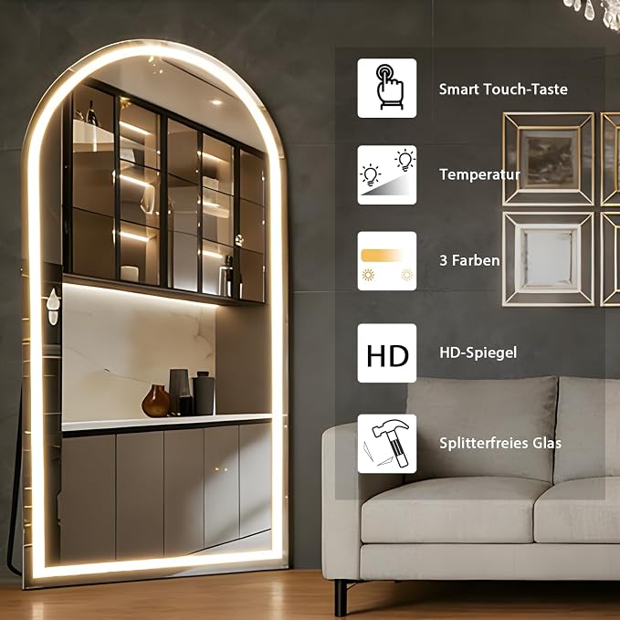 Arched 71"x32" Full Body Mirror - Image 4