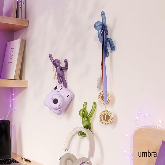 Umbra Buddy Wall Hooks – Drill-Free PIN-Point Decorative Wall Mounted Coat Hooks - Image 2