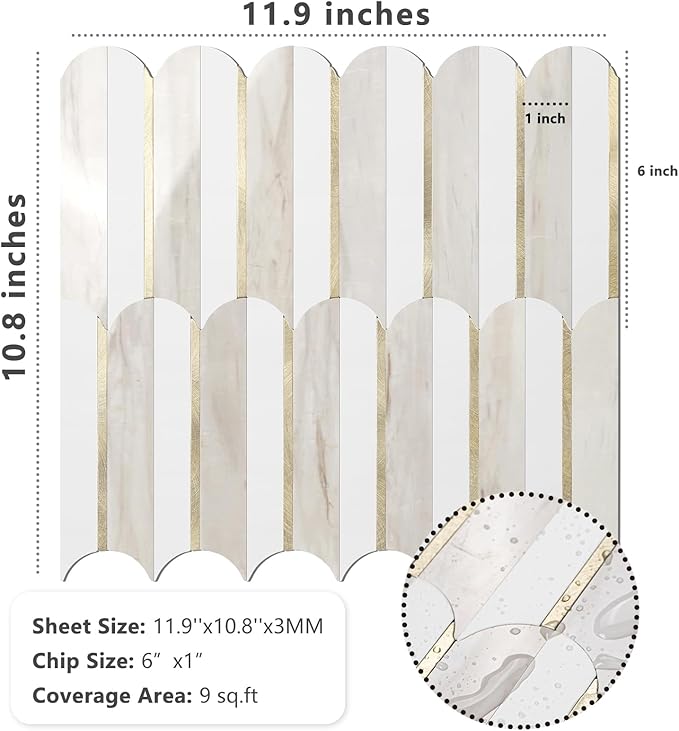 Vamos Tile Peel and Stick Backsplash Seamless Tile - Image 2