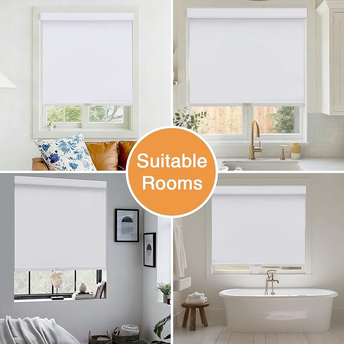 AOSKY No Drill Cordless Blackout Roller Shades - Image 8