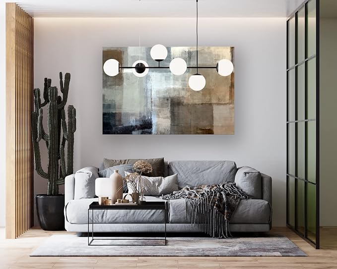 Baisuart A61269 Canvas Prints Abstract Wall Art Print Paintings Grey and Brown - Image 7
