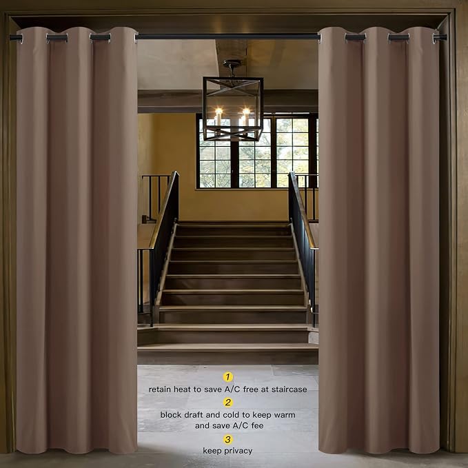 NICETOWN Sound Reducing Room Divider Curtain Screen Partition, Function Thermal - Image 2