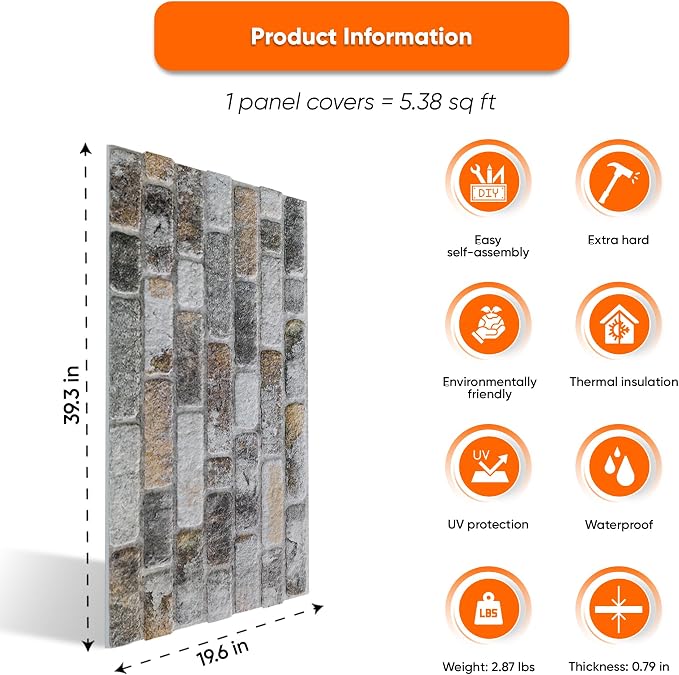 IZODEKOR 3D Stone Effect Wall Panels - Image 3