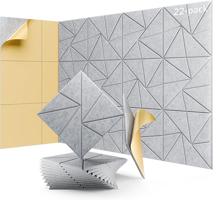 22 Pack Acoustic Panels, Sound Proof Foam Panels by LEIYER