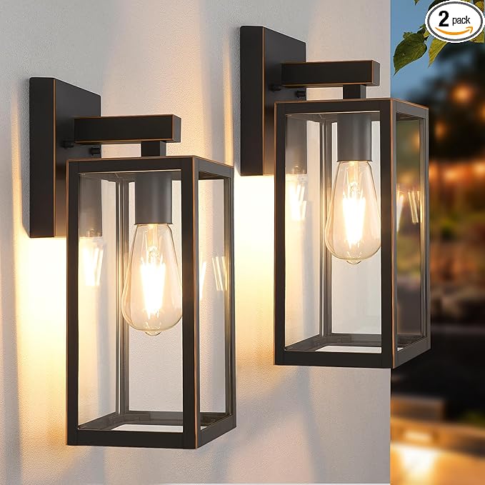 MAXvolador Outdoor Wall Sconce, Exterior Waterproof Wall Lantern Light Fixture by MAXvolador