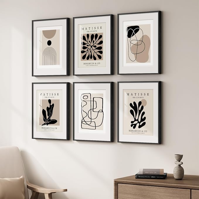 Framed Neutral Abstract Wall Art - Image 2