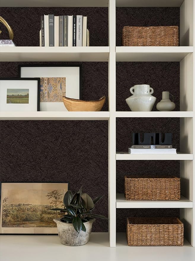 Brown Peel and Stick Self Adhesive Wallpaper - Image 7