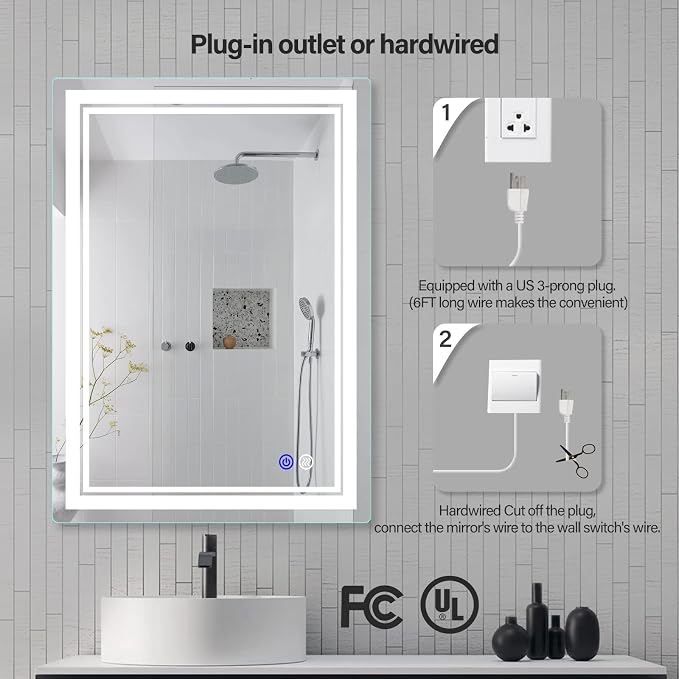 LED Bathroom Mirror 28x20 Inch - Image 5