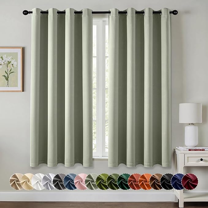 MIULEE Blackout Curtains for Bedroom Living Room 2 Panels, Thermal Insulated by MIULEE