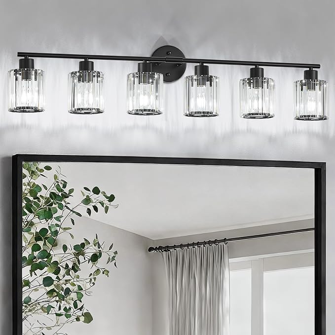 Crystal Bathroom Light Fixtures, Bathroom Lighting Fixtures Over Mirror by Kvhiiw