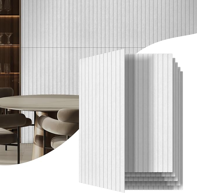 6 Pack Acoustic Wall Panels, 47.2" X 23.6" Sound Absorbing Panels, Decorative by UMIACOUSTIC