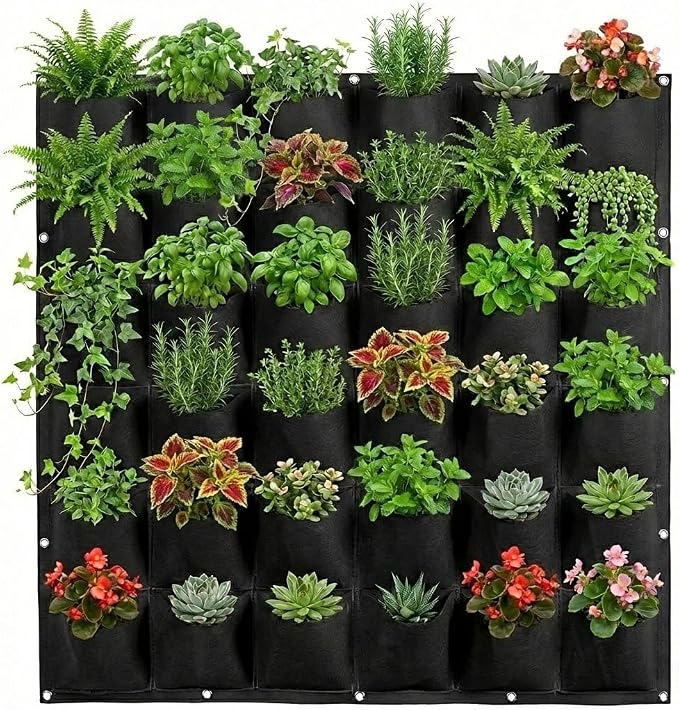 WFIST Vertical Hanging Planter Bag, Breathable Felt Wall Garden Planter by WFIST