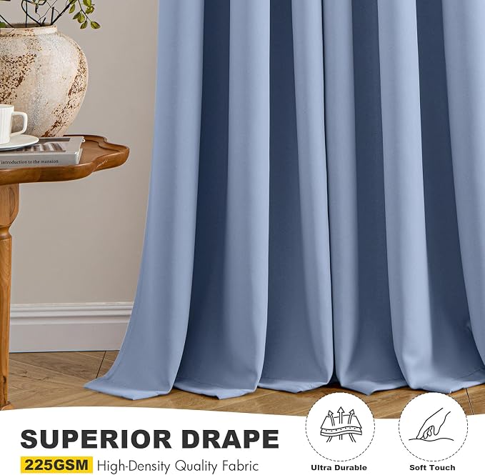 MIULEE Blackout Curtains for Bedroom Living Room 2 Panels, Thermal Insulated - Image 5