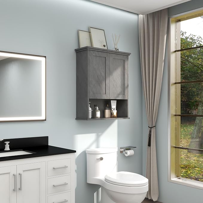 VANIRROR Bathroom Wall Cabinet Over Toilet Storage Cabinets 25x30 in Above - Image 3