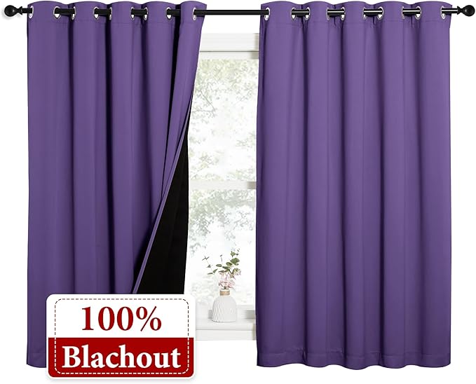 NICETOWN 100% Blackout Curtains - Image 2