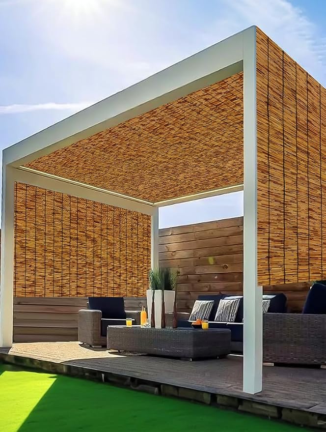 Reed Fencing Rolls, Patio Privacy Screen, Decorative Bamboo Fence Rolls - Image 5