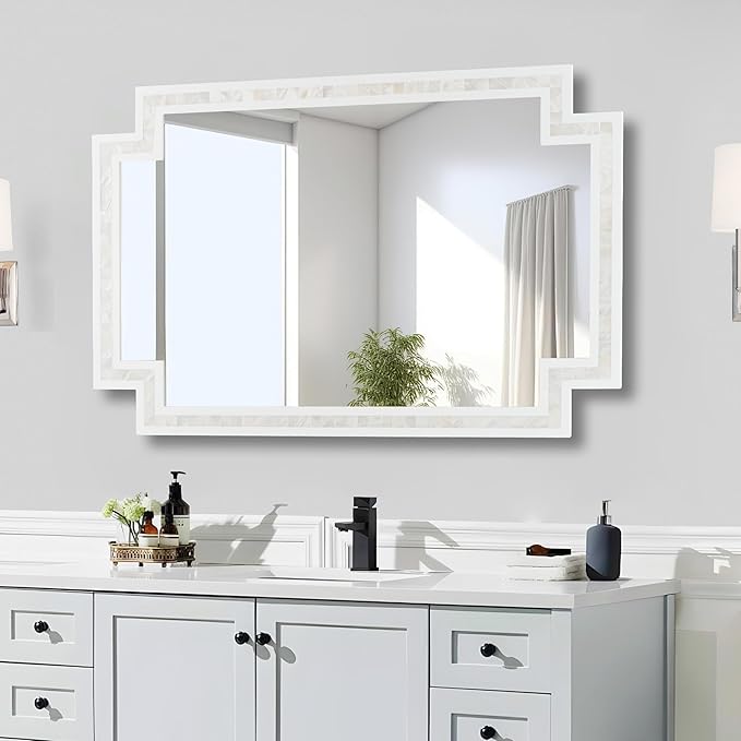 Tanmicoshomy 24 x 36 Inch White Bathroom Mirrors by Tanmicoshomy