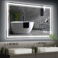40“ x 32” Bathroom Mirror with Lights LED Mirror by NESDCC