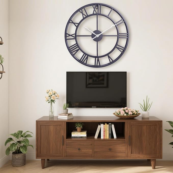 18.5 Inch Large Wall Clocks for Living Room, Modern Decorative Metal Big - Image 6
