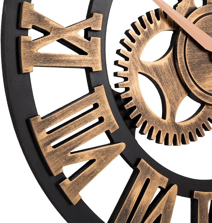 23" inch Noiseless Silent Non-Ticking Gears Not Moving Wall Clock - Image 3