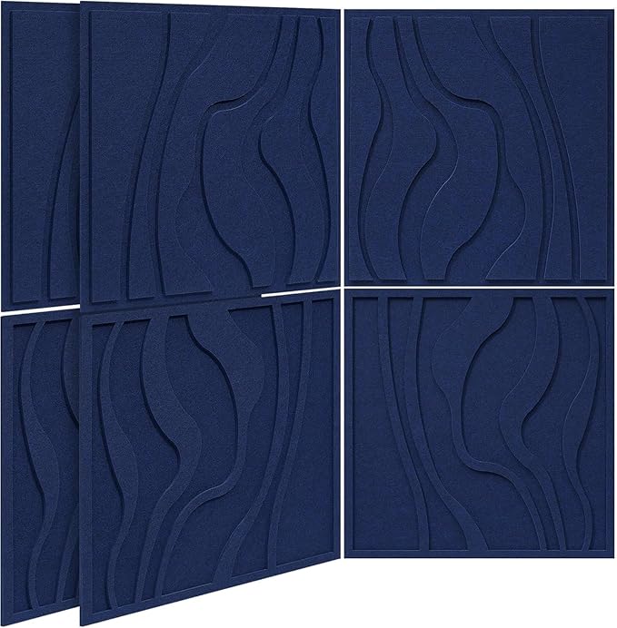 BUBOS Art Acoustic Wall Panels 6 Pack by BUBOS