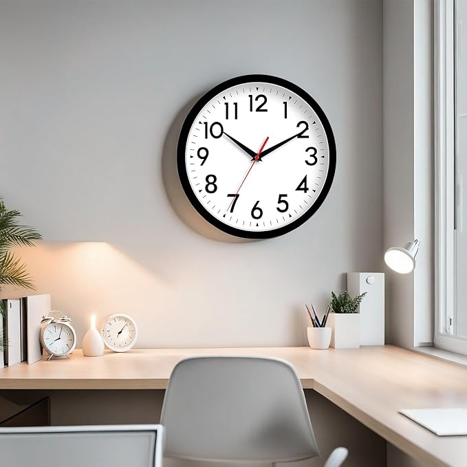DAXSMY 14 Inch Wall Clock Large Battery Operated Big Silent Non Ticking Analog - Image 6