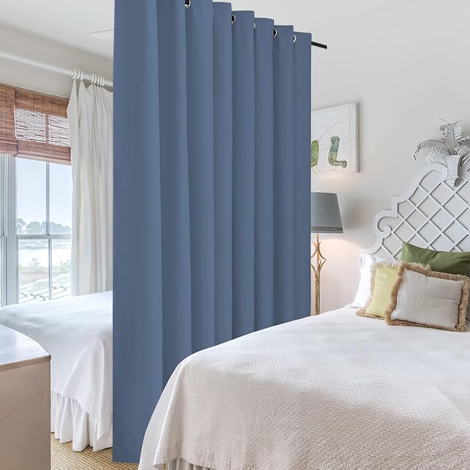 RYB HOME Privacy Room Divider Curtains Blackout Thermal Insulating Soundproof - Image 5