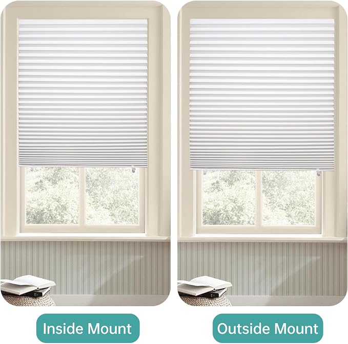 Changshade 12 Pack Temporary Shades, Pleated Paper Blinds - Image 7